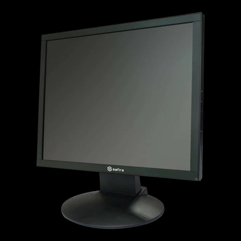 Monitor Safire LED 19" - Desenhado para Videovigil&acirc;ncia 24/7 - Hdmi, Vga, Bnc e &Aacute;udio - Resolu&ccedil;&atilde;o 12