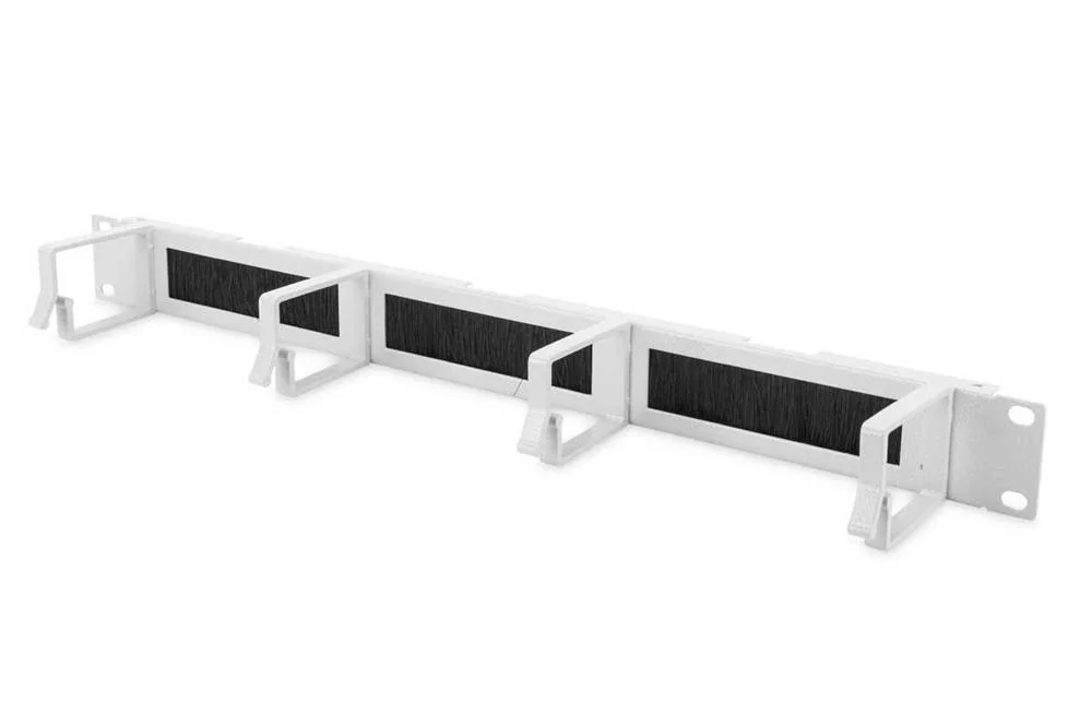 Digitus Rangierpanel 1he 19" 4xb&uuml;gel Mit B&uuml;rstenleise Grau