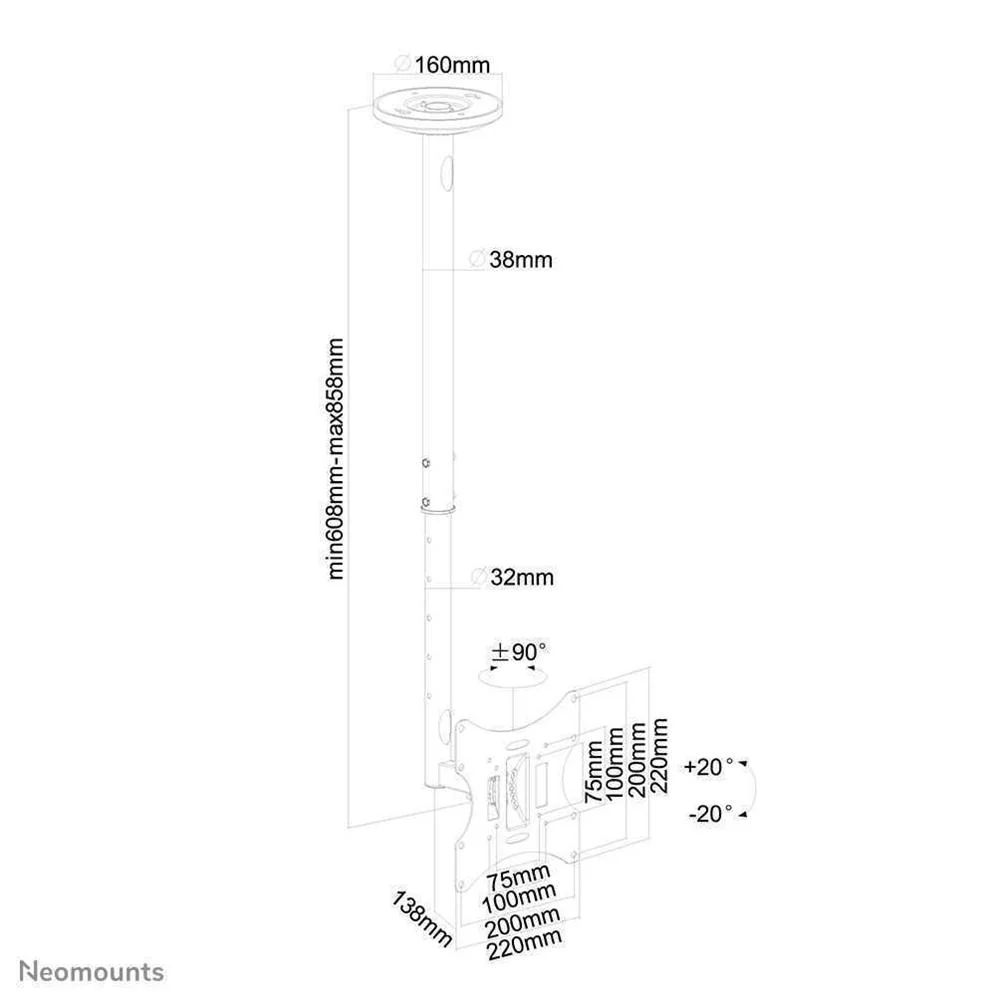 Flatscreen Ceiling Mount