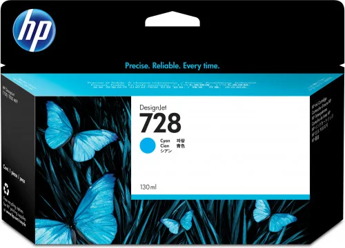 Hp Ink Cart. F9j67a No. 728 F?r Designjet T830 Cyan High Capacity