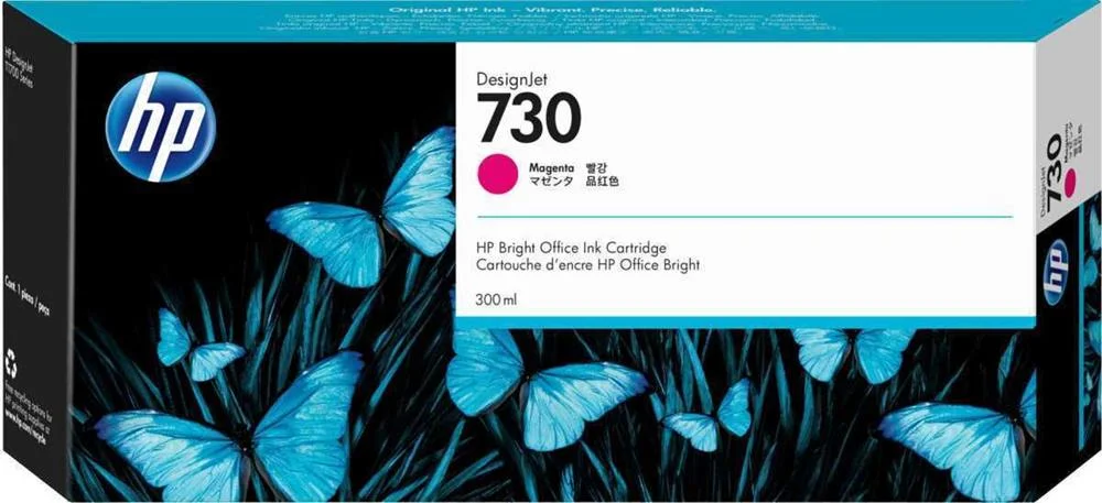 Tinta Magenta Hp 730 300 Ml