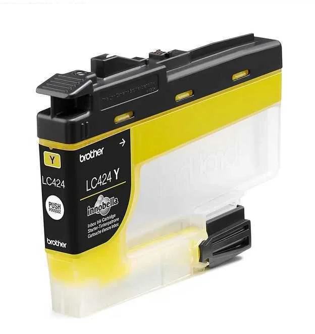 Tinteiro de Tinta Original Brother ?lc424y Amarelo