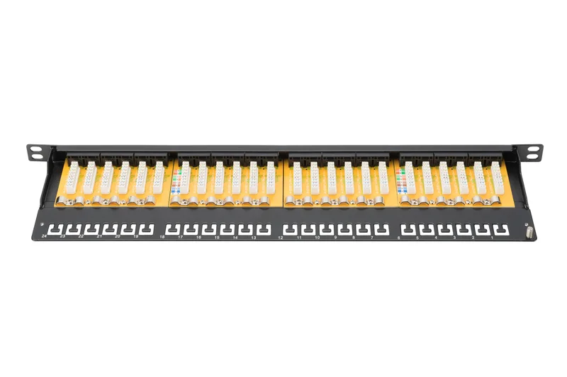 Digitus Patch Panel 19" 24p Cat6 0.5u Utp Preto