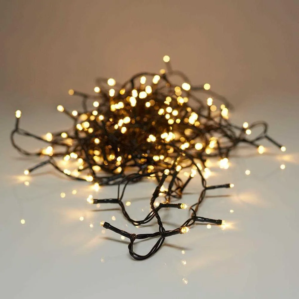 Grinalda Branco Quente 240 Leds Fixos Ip44 21m
