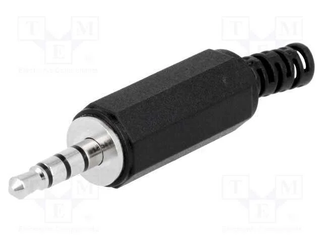 Ficha Jack 3,5mm Macho Stereo Com Articula&ccedil;&atilde;o 4p