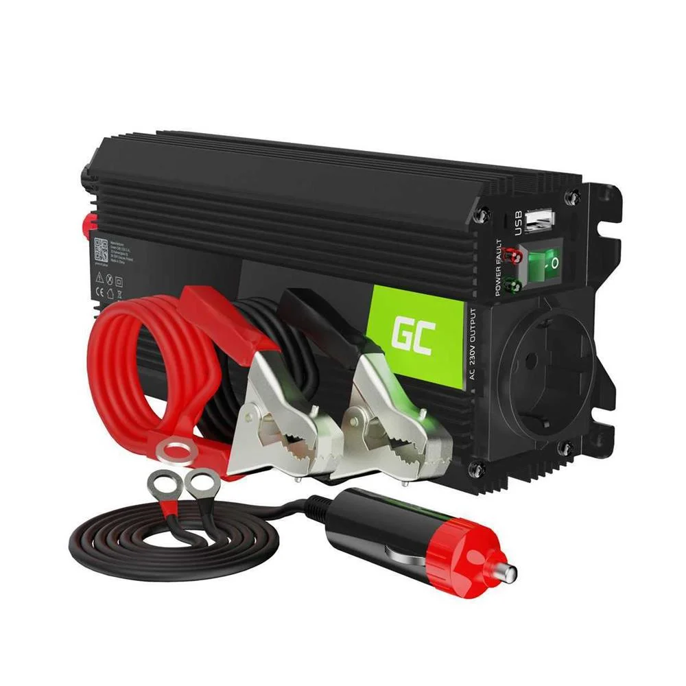 Green Cell Power Inverter Pro 24v To 230v 500w/1000w Modified Sine Wave