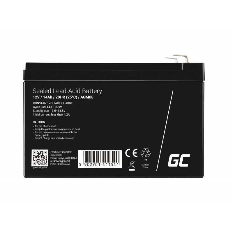 Bateria Green Cell Agm 12v 14ah