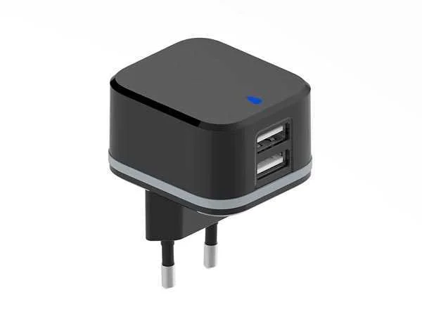 Carregador Compacto com Dupla Sa&iacute;da Usb - 5 V - 3.