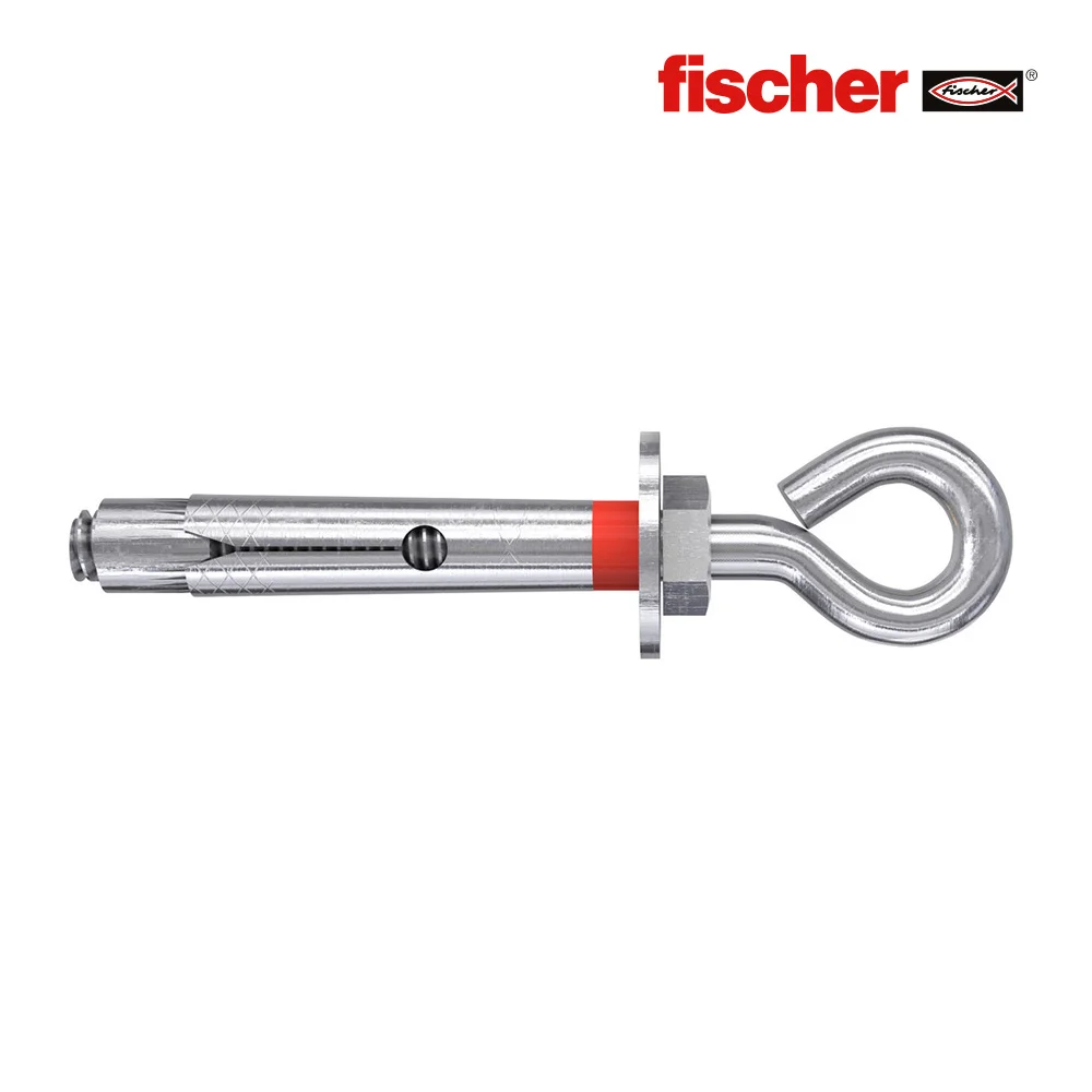 Saco 4 Buchas Met&aacute;licas Fsl 10 Acabamento Camar&atilde;o Fechado M8x60mm 98456 Fischer