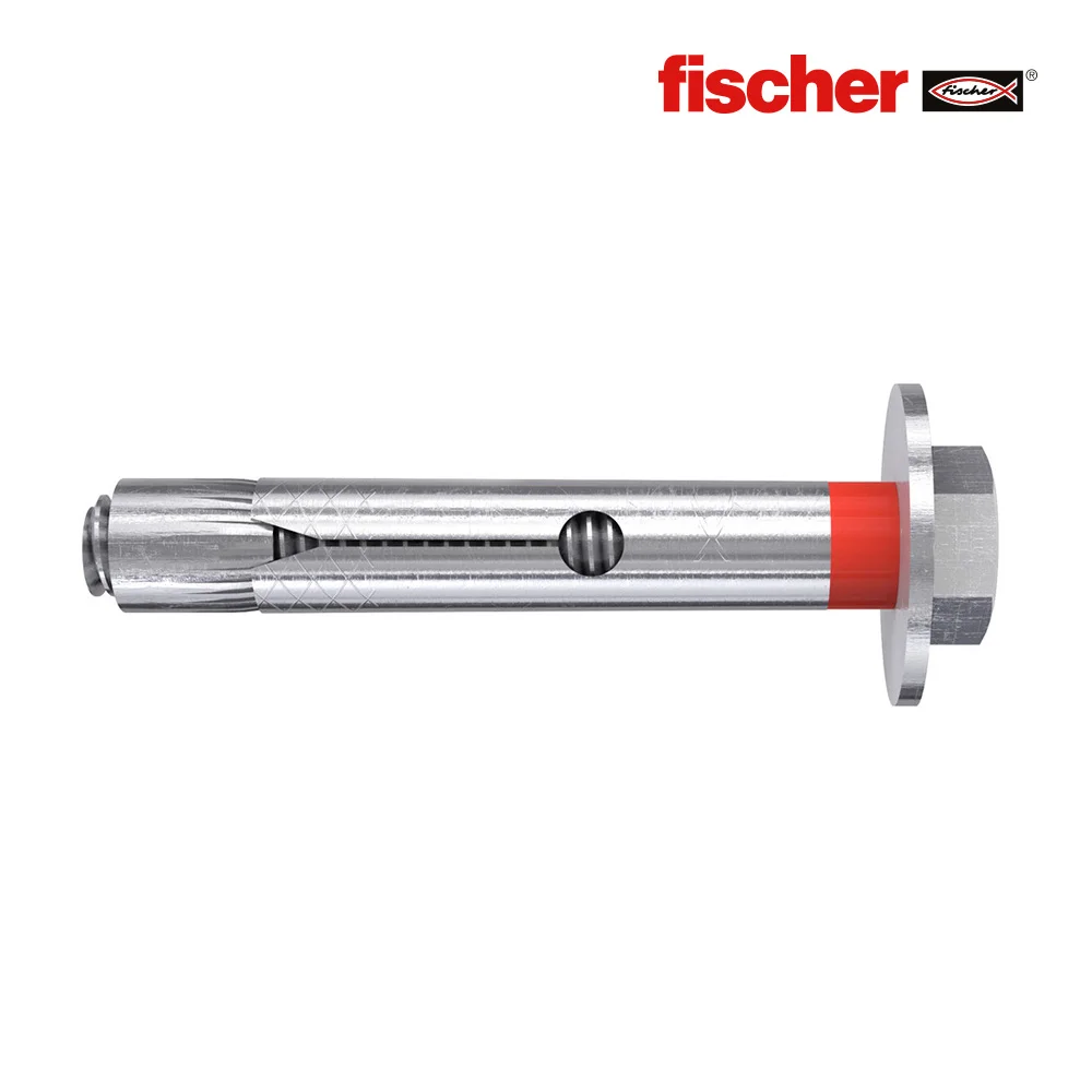 Saco 4 Buchas Met&aacute;licas Fsl 12 Acabamento Hexagonal M10x100mm 98790 Fischer