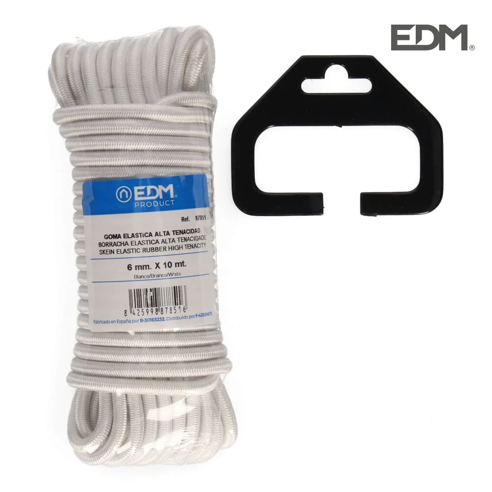 Rolo 10m . Borracha Elastica Alta Tenacidade Bran.