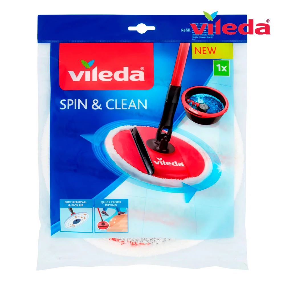Sobresselente Esfregona Giratoria Spin & Clean 161822 Vileda