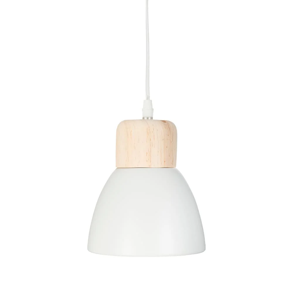Candeeiro de Teto Branco 19x15cm E14 L&acirc;mpada N&atilde;o .