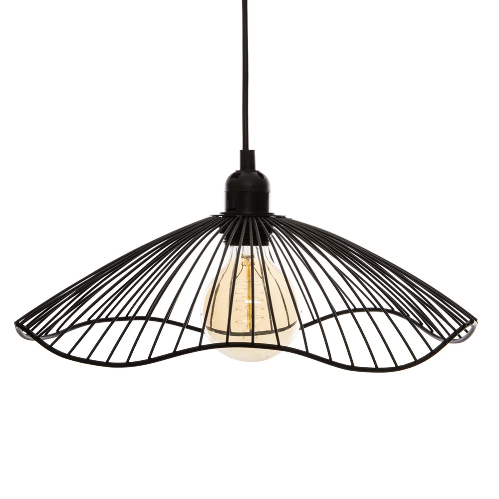 Candeeiro Suspensa Metalico Cole&ccedil;&atilde;o 'ch&aacute;teau' E27 &Oslash;34cm X 15,5cm
