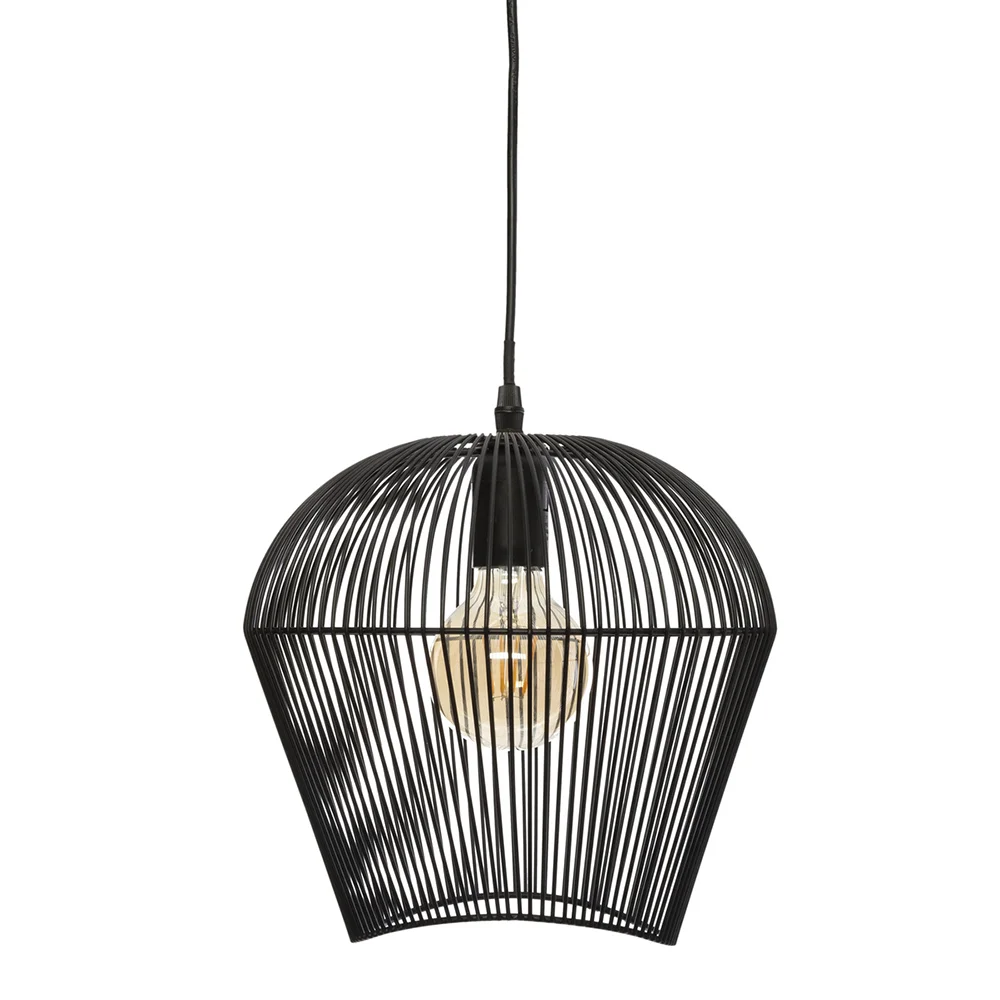 L&aacute;mpara de Techo Atmosphera Jena Negro 40w Metal .