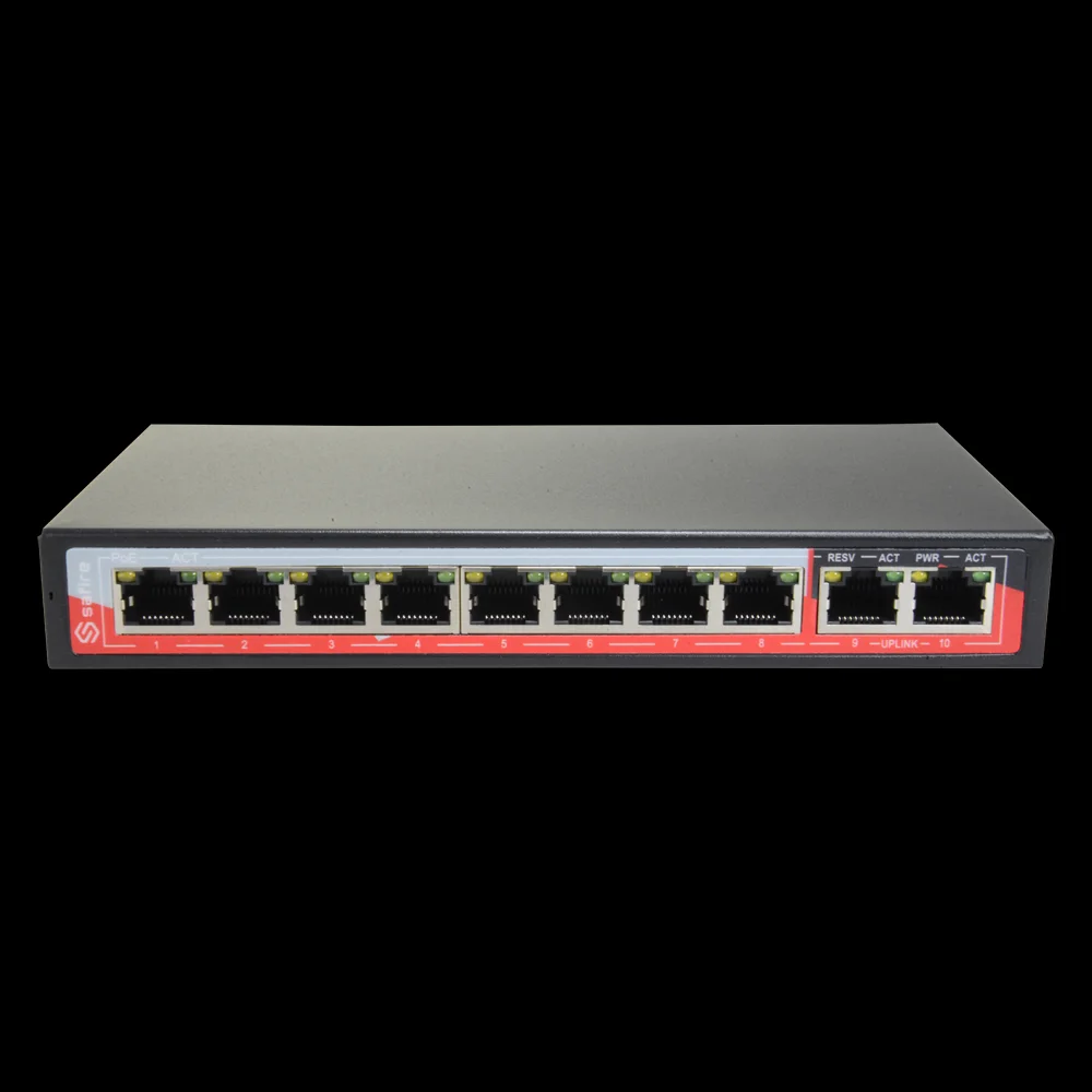 Switch Poe 8 Portas Poe 2uplink Rj45 10/100mbps