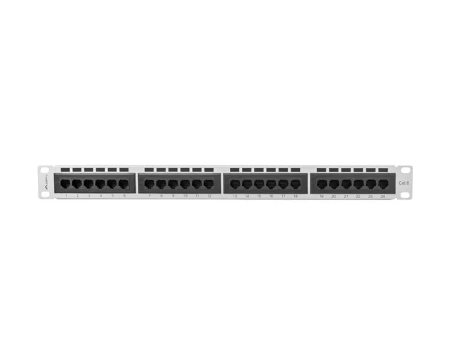 Patch Panel Lanberg Cat.6 Utp 24 Puertos 1u Rack .