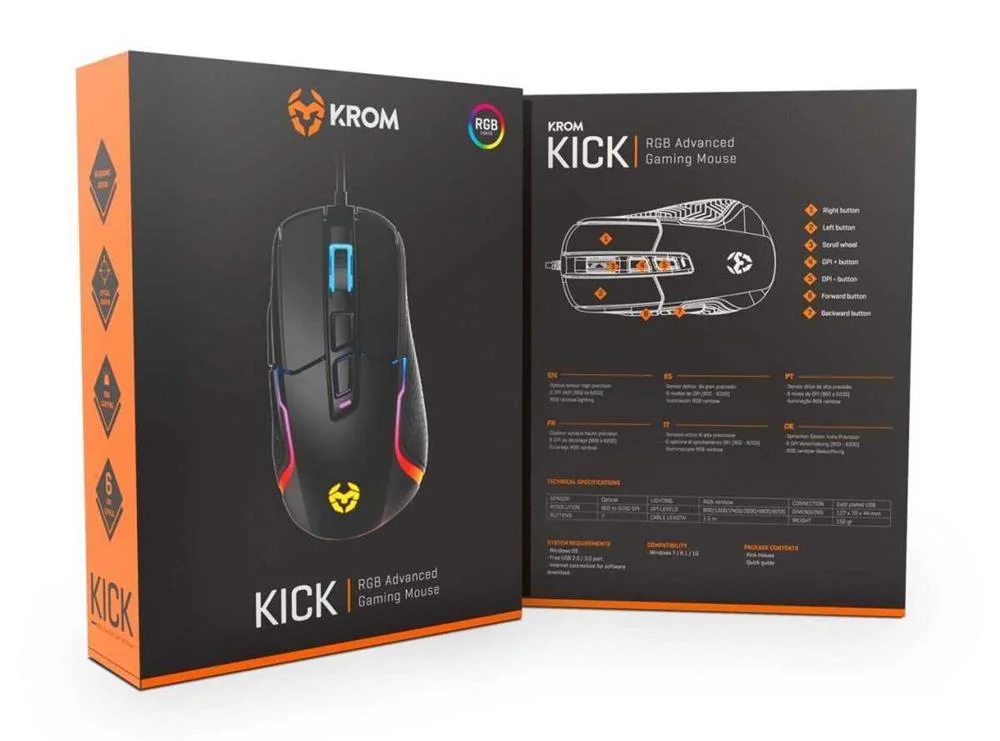 Rat&oacute;n Gaming Krom Kick
