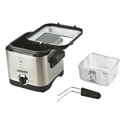 Fritadeira Mesko Ms 4910 Preto Prateado 900 W 1,5 L 