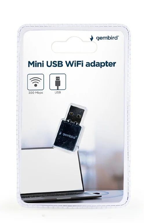 Wrl Adapter 300mbps Usb Mini/Wnp-Ua300-01 Gembird
