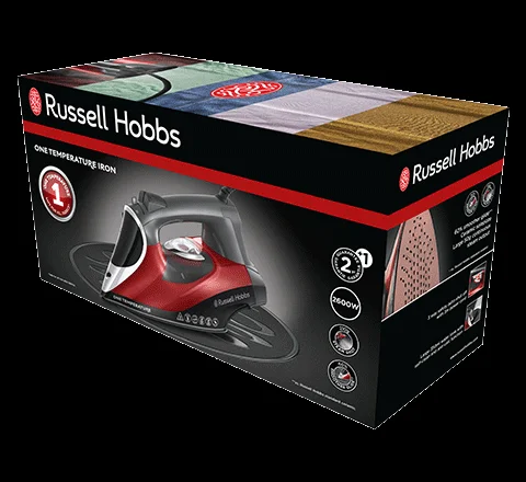 Ferro a Vapor Russell Hobbs 25090-56 One Temperature 2600w Preto/Vermelho