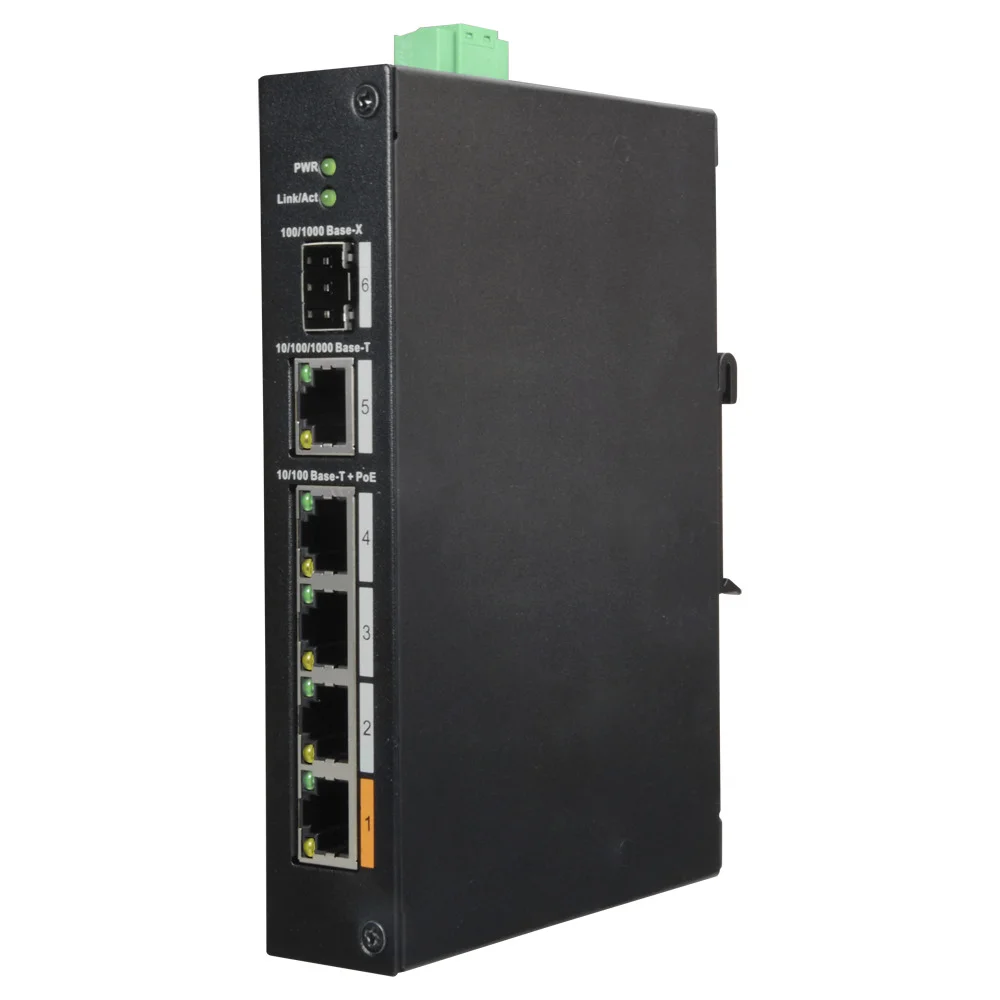 Switch Poe X-Security - 4 Portas Poe +1  Sfp +1 Uplink Gigabit - Velocidade 10/100/1000 Mbps - 60w P