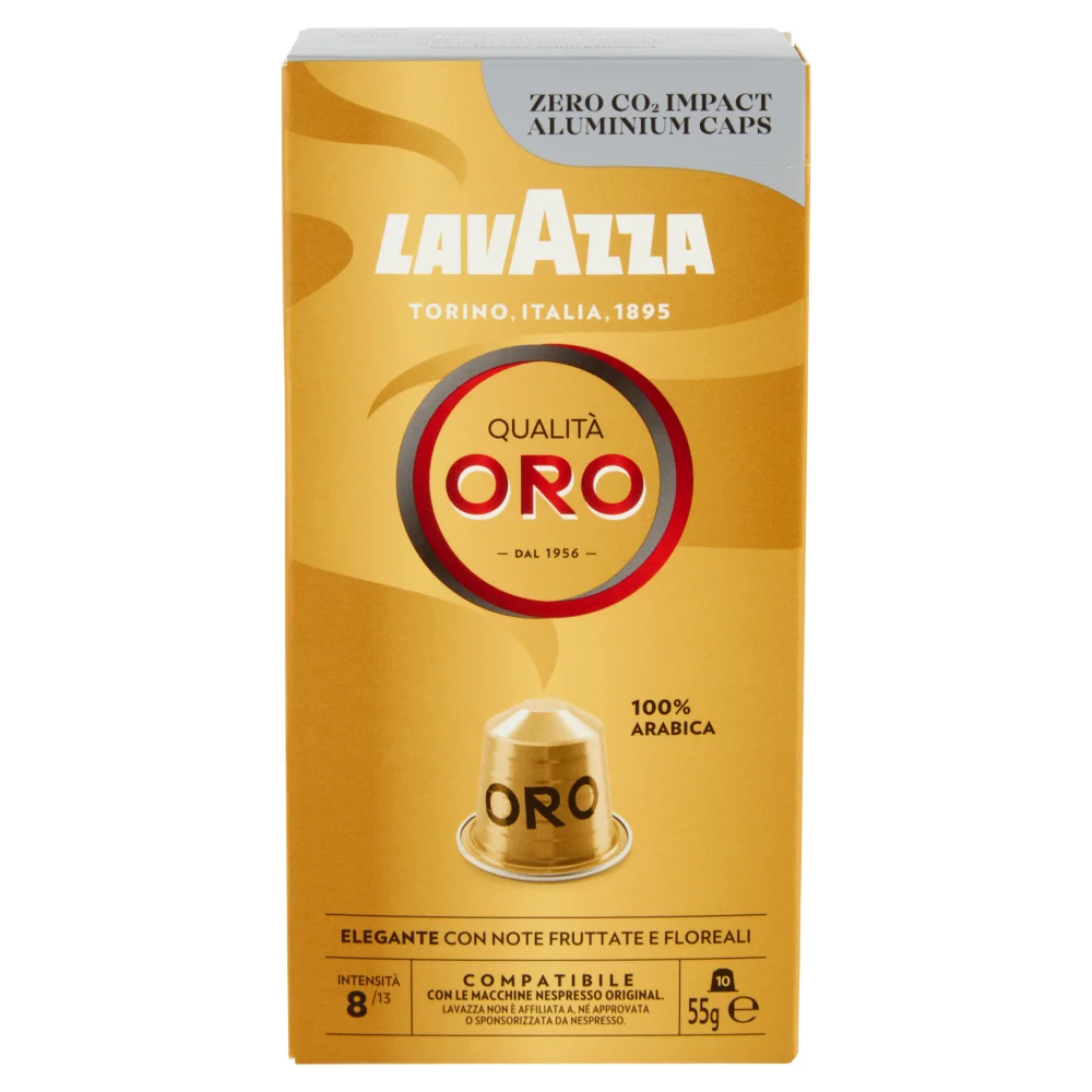 C&aacute;psula Lavazza Qualit&aacute; Oro para Cafeteras Nespre.