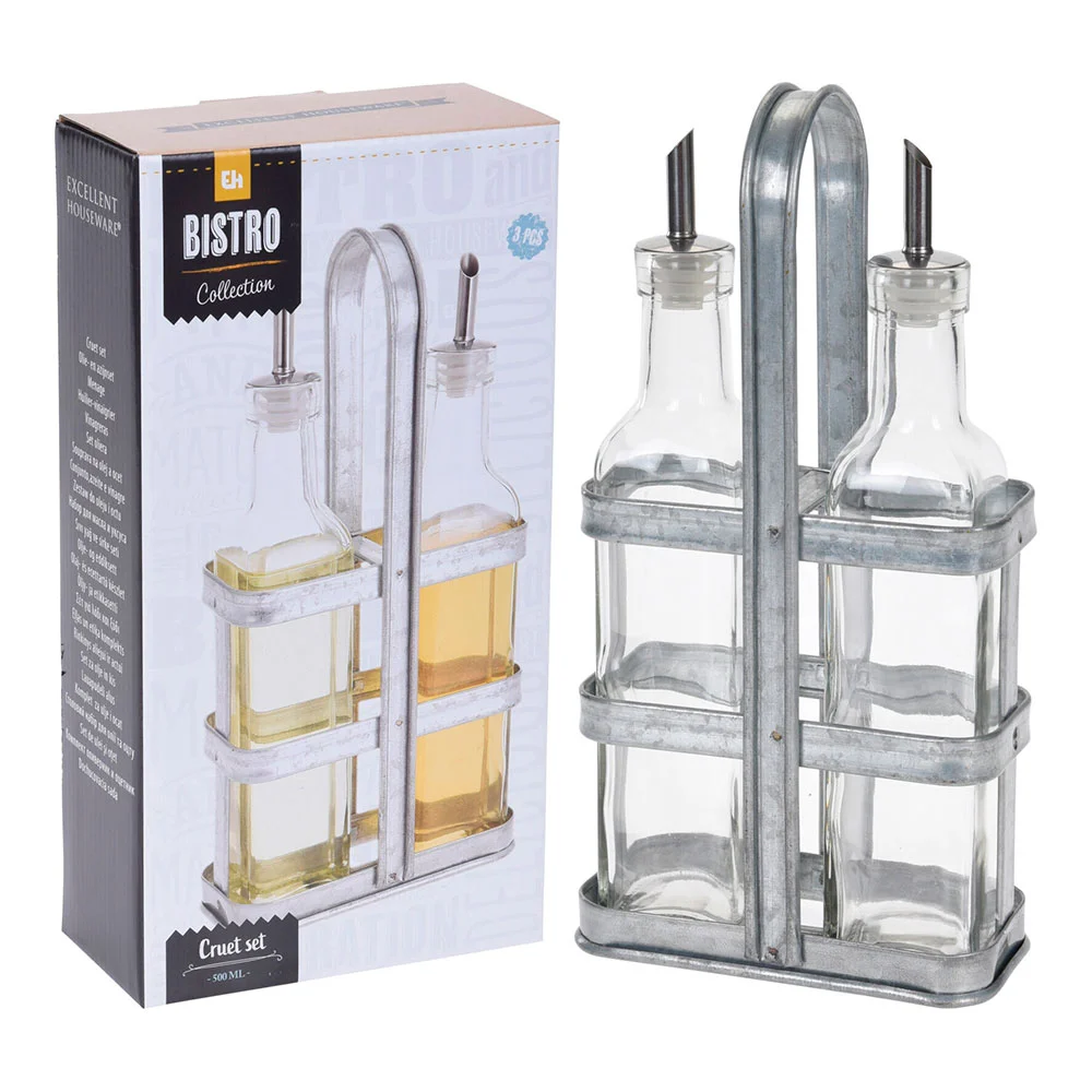 Set Porta Azeite E Vinagre 50cl