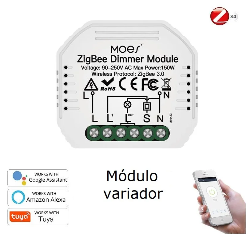 M&oacute;dulo Dimer 1 Canal Zigbee