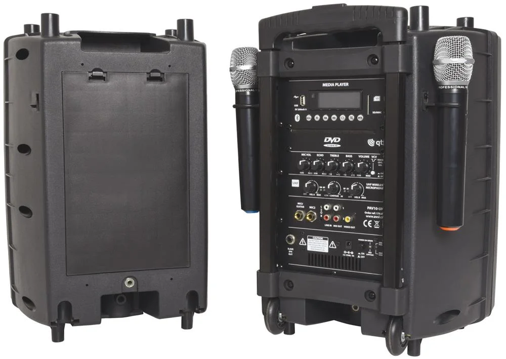 Sistema Pa Portatil C/micros Uhf  Bluetooth&reg; e Dvd