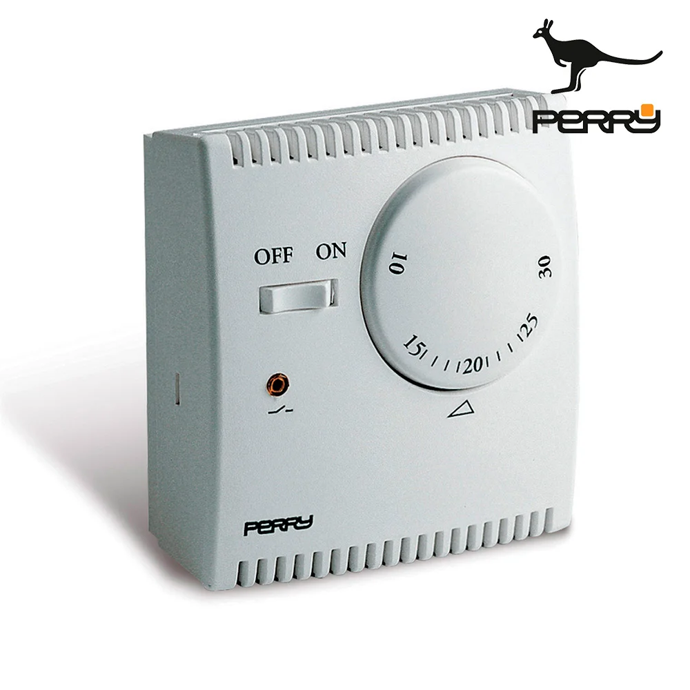 Term&oacute;stato Eletr&oacute;nico de Expans&atilde;o de G&aacute;s, Serie "Teg" com Luz Piloto e Seletor "On/Off" Cor Branco P