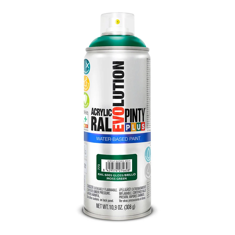 Spray Pintyplus Evolution Water-Based 520cc Ral 6005 Verde Musgo