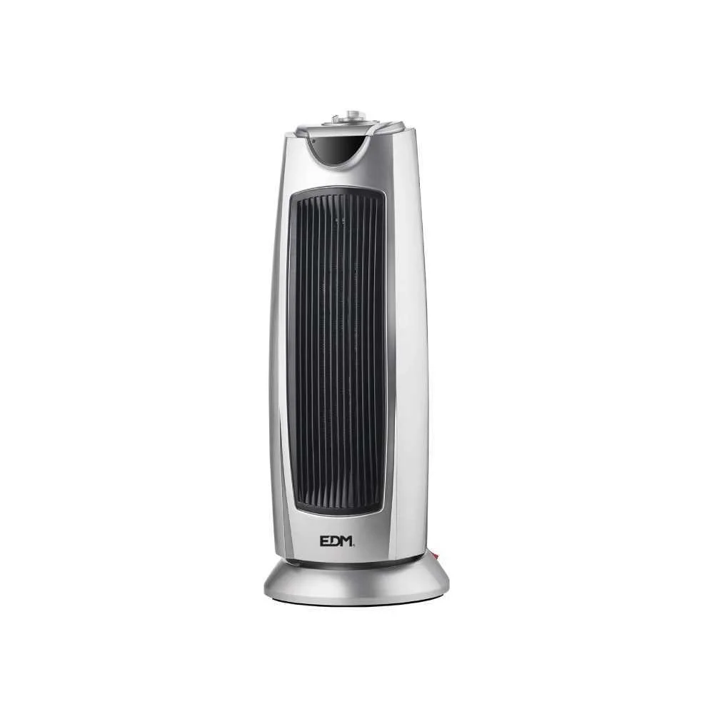 Aquecedor de Torre Cer&acirc;mico, Oscilante - Modelo Silver - 1000-2000w Edm