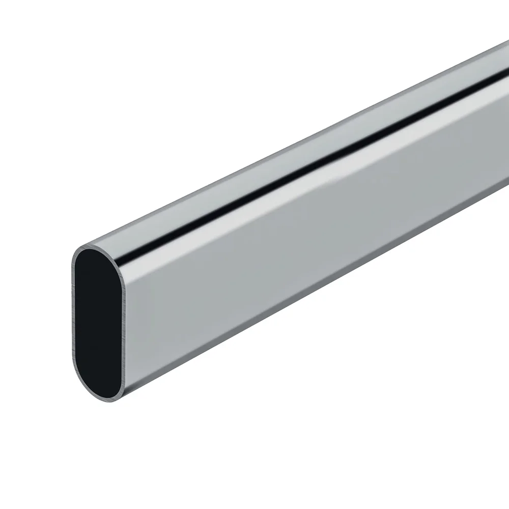 Var&atilde;o Arm&aacute;rio Oval Cromado 100cm Stor Planet