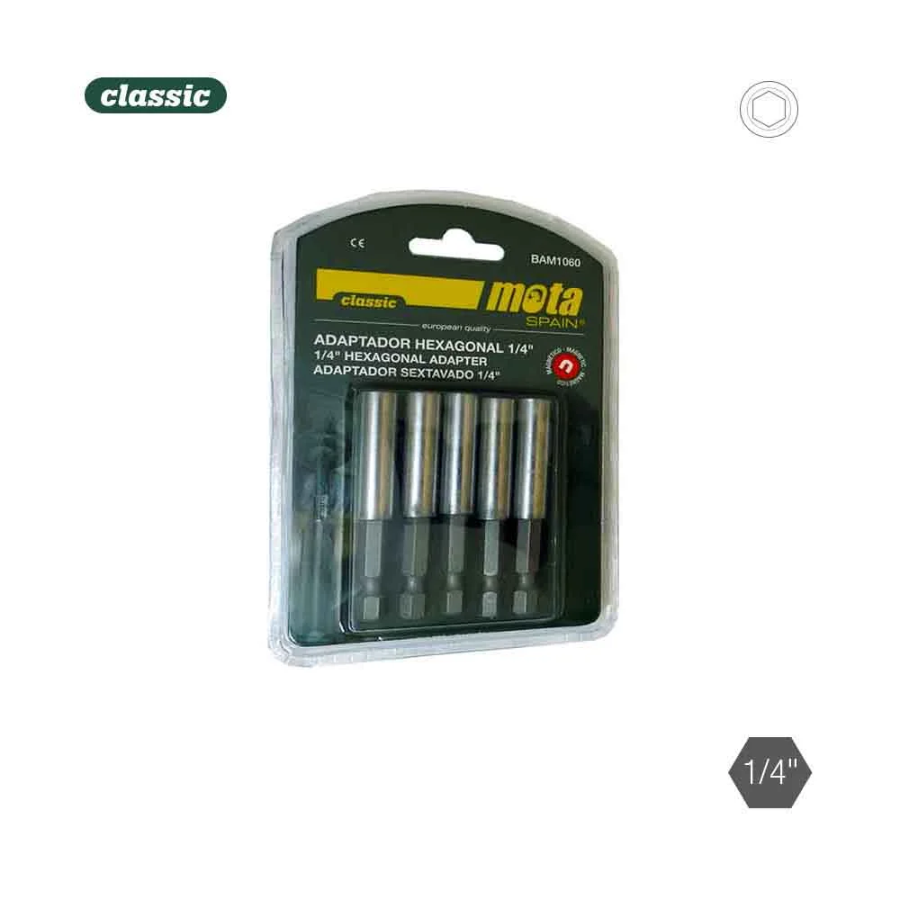 Pack 5 Adaptadores Hexagonais Magnetico 1-4 10x60