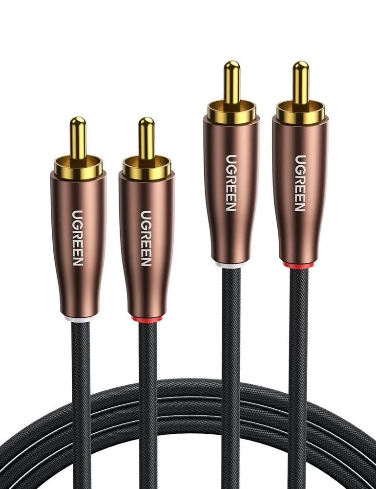 Prodluovac&iacute; Kabel Ugreen Av199 2x Rca (Cinch) Na 2x Rca (Cinch), 2 M
