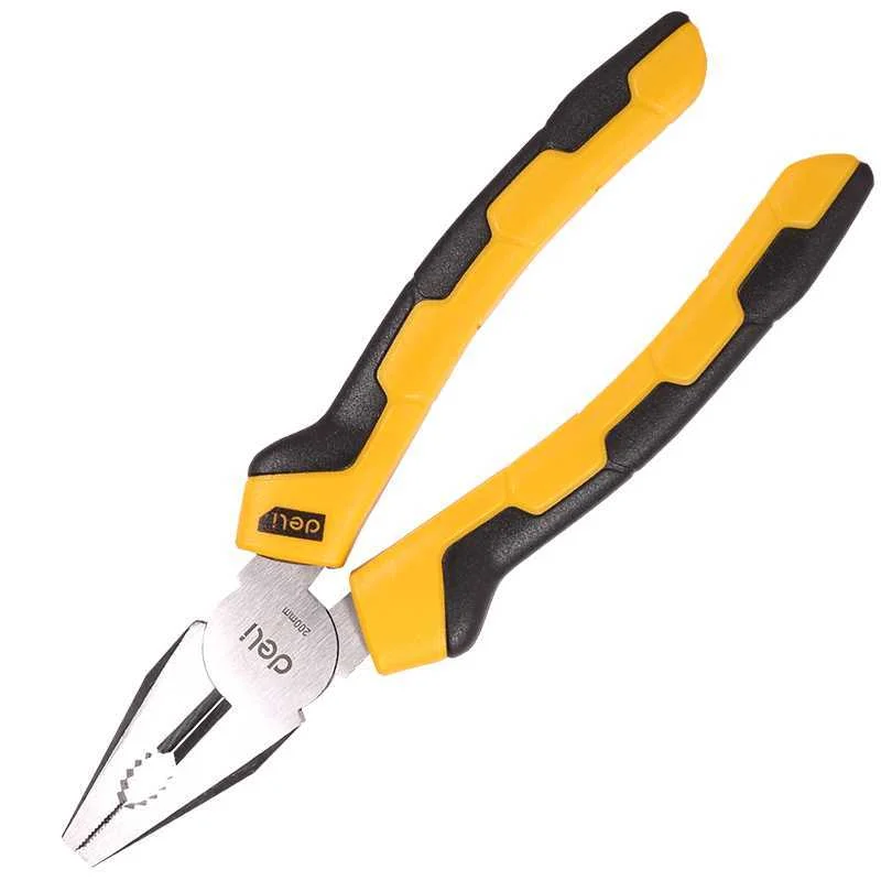 Alicate Combinado 8" 200mm (Amarelo) - Deli