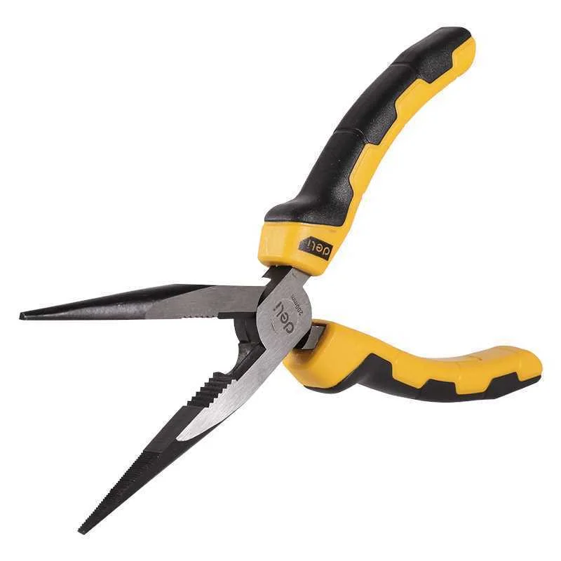 Nose Pliers 8" 200mm (Yellow) - Deli
