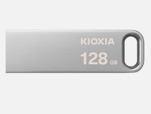 Mem&oacute;ria USB Kioxia U366 Prata 128 GB
