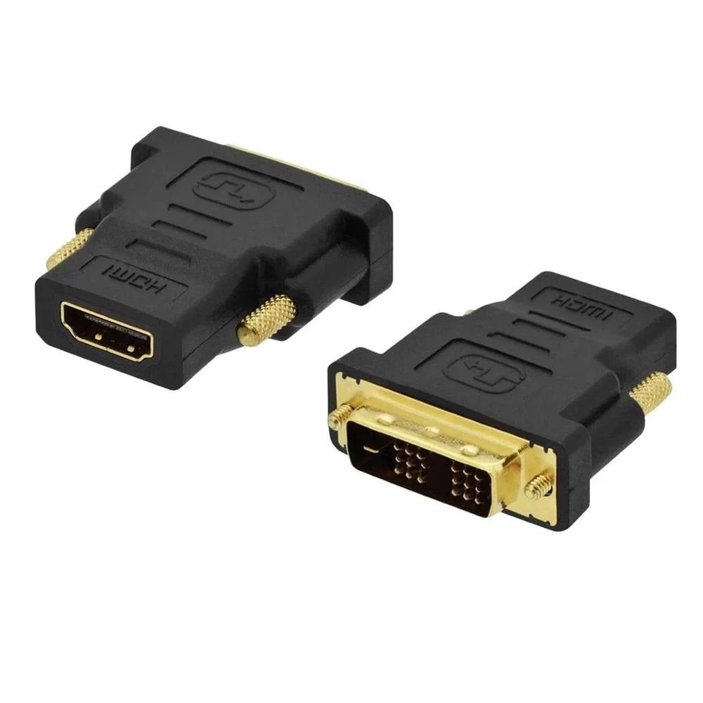 Ficha Adaptador DVI-D Macho Para HDMI Femea EWENT