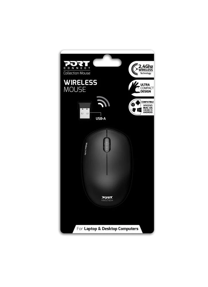 Port Rato Wireless Collection 1600dpi Black