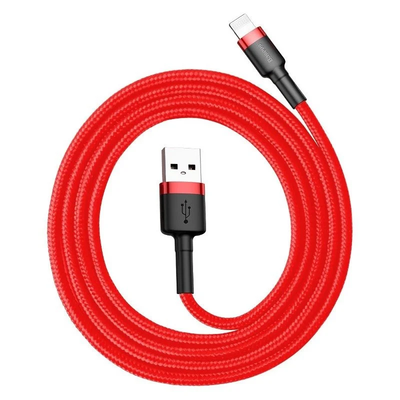 Baseus Cafule Usb Lightning Cable 2,4a 0,5m - Cerven&yacute;