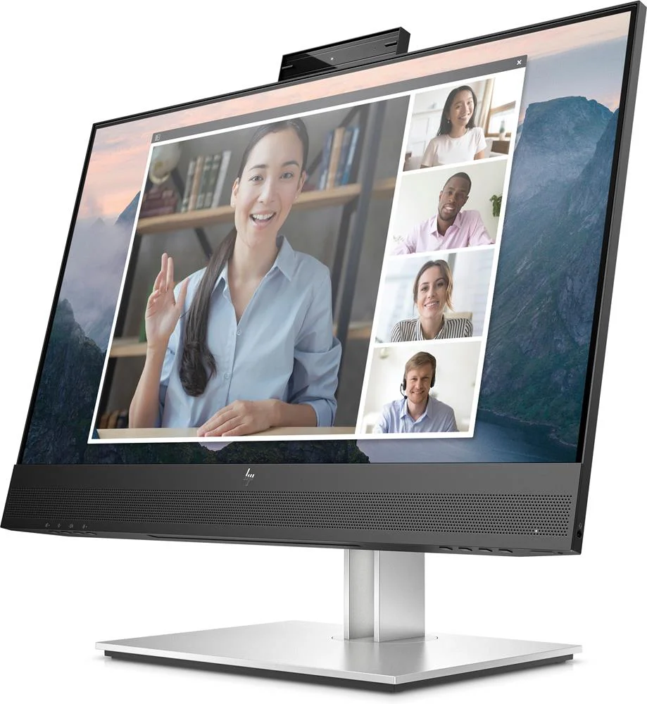 Monitor 23.8" E24mv G4 Full Hd C/ C&acirc;mara Preto/Prateado - Hp