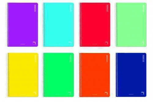 CUADERNO ESPIRAL SERIE BASIC TAPA BLANDA 60 GRS. .