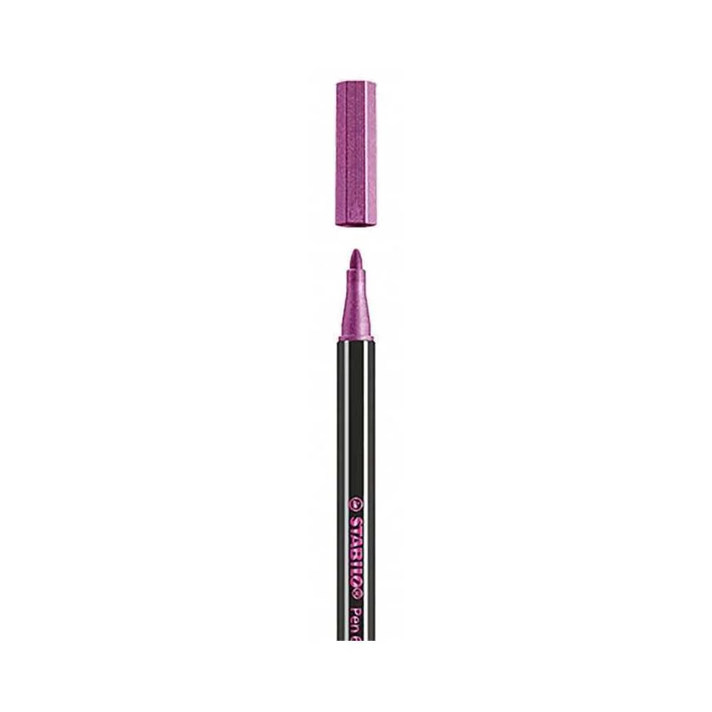 Rotulador Punta 1,4 Mm Pen 68 Metallic Rosa Stabi.