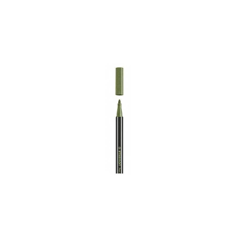 Rotulador Punta 1,4 Mm Pen 68 Metallic Verde Hoja.