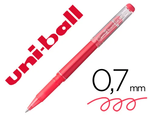 Rolo Gel Borr&aacute;vel Uf-222 0,7 Mm. Rojo Uni-Ball 23.