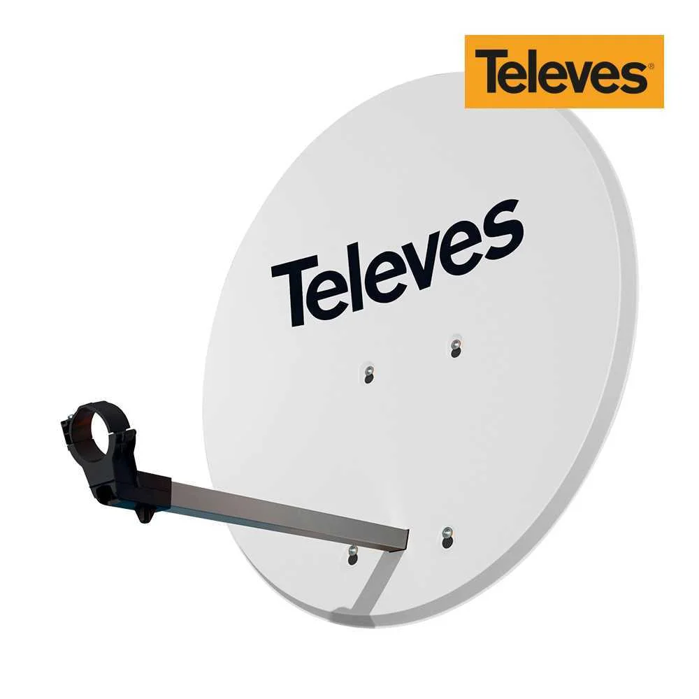 Antena Parab&oacute;lica 63cm Offset Branco Televes