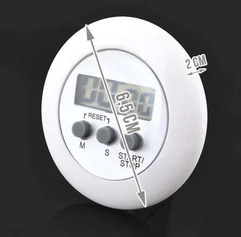 Temporizador de Cozinha com Suporte Magn&eacute;tico