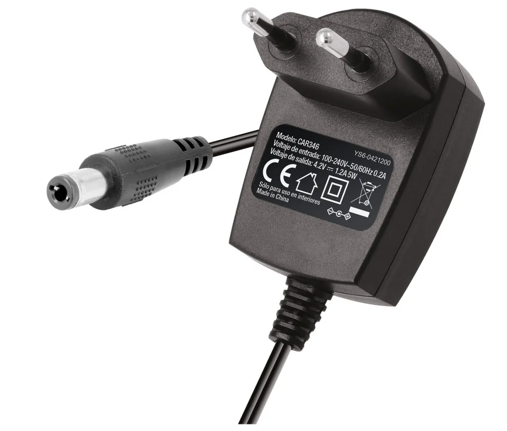 Carregador Pack Bater&iacute;as de Ion-Litio 4.2v/1.2a